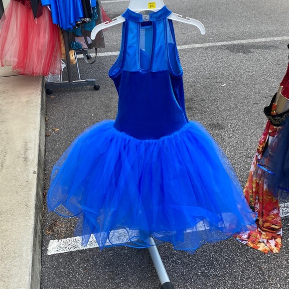 Blue tutu leotard with sparkles - Picture 2 of 2